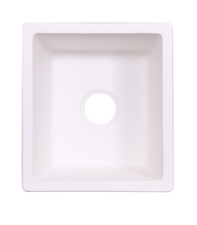 LS-GC28 Single Bowl Granite Composite Sink White