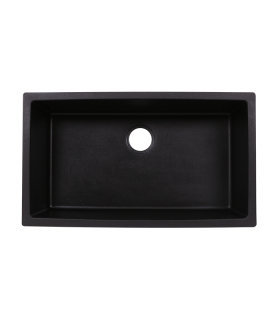 LS-GC78 Single Bowl Granite Composite Sink Black