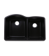 LS-GC68 Double Bowl Granite Composite Sink Black