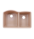 LS-GC68 Double Bowl Granite Composite Sink Bisque