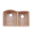 LS-GC68 Double Bowl Granite Composite Sink Bisque