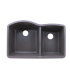 LS-GC68 Double Bowl Granite Composite Sink Gray