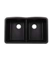 LS-GC88 Double Bowl Granite Composite Sink Black